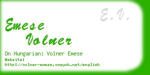 emese volner business card